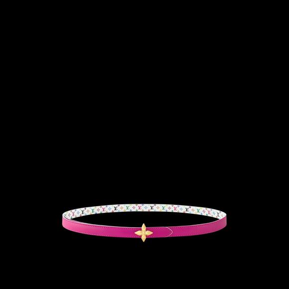 Louis Vuitton TM Murakami Mini Flowergram Reversible Belt Pink White 80cm XS NEW - Picture 12 of 15